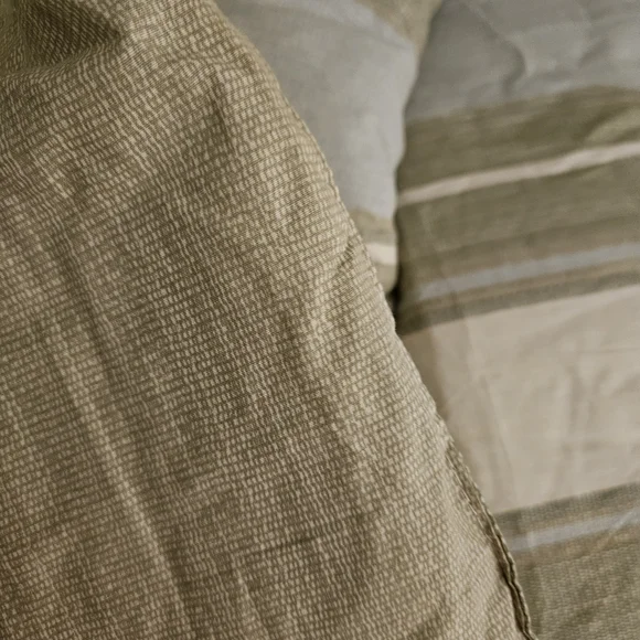 Tommy Hilfiger Sage and White Comforter Set